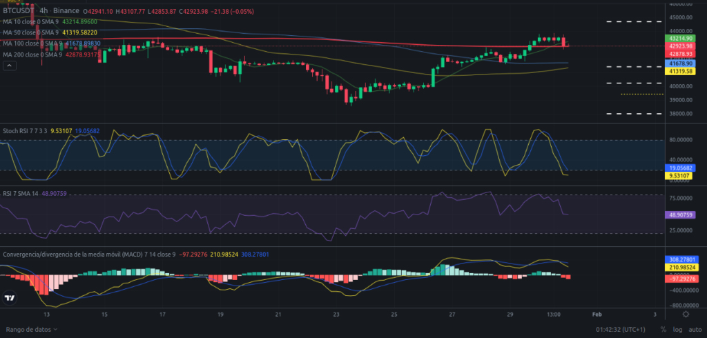 Precio de BTC hoy – 31/01/2024