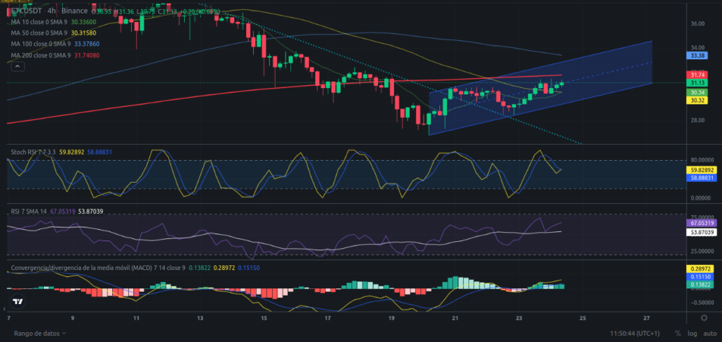 Precio de cripto ETC (Ethereum Classic) hoy – 24/03/2024