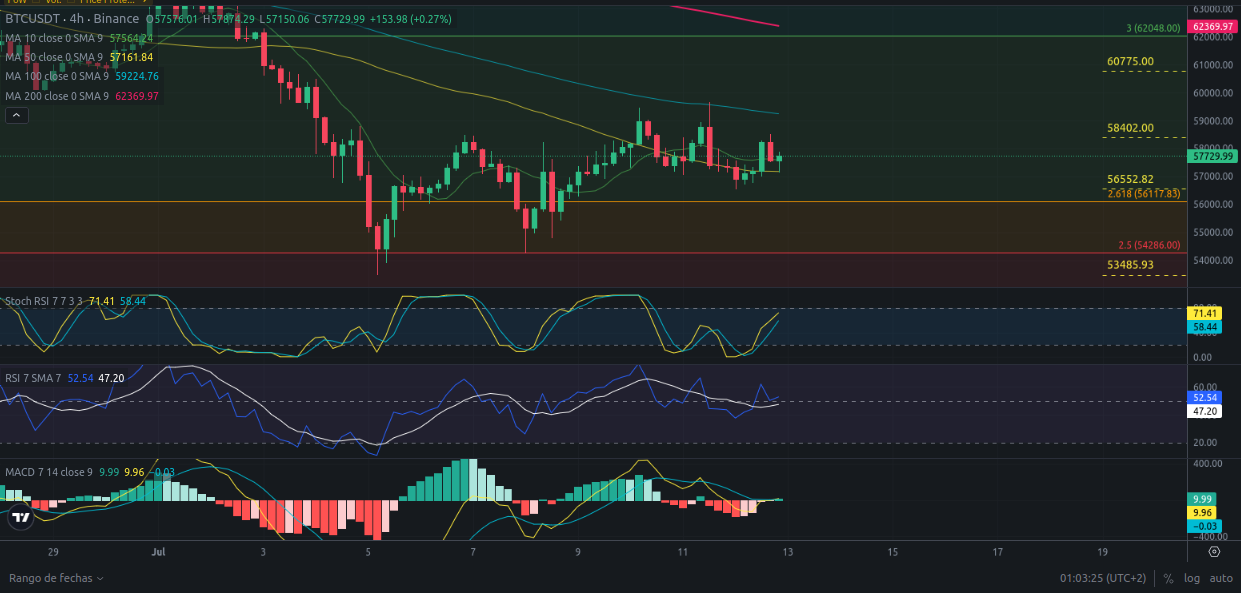 Ideas de trading para Bitcoin - Análisis diario de Bitcoin - Precio de Bitcoin hoy 13/07/2024