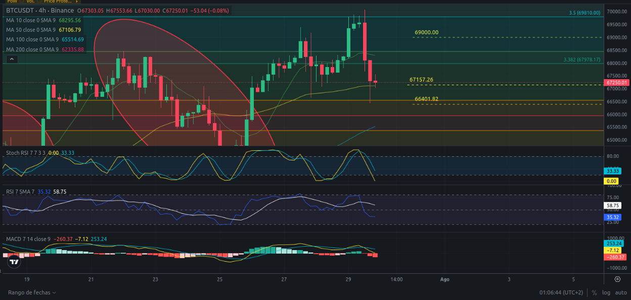 Pronóstico de Bitcoin  30/07/2024 - Ideas de trading para Bitcoin - Análisis diario de Bitcoin - Precio de Bitcoin hoy