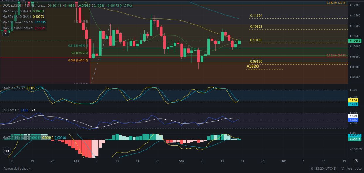 Predicción de DOGECOIN 19/09/2024 - Ideas de trading para cripto DOGE - Precio de cripto DOGE hoy 